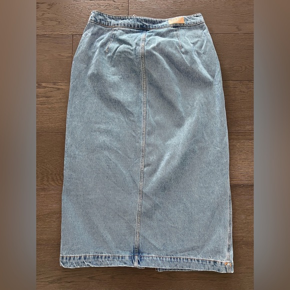 Women’s Velvet Heart Denim Skirt - Paulina midi skirt , large - Picture 7 of 10